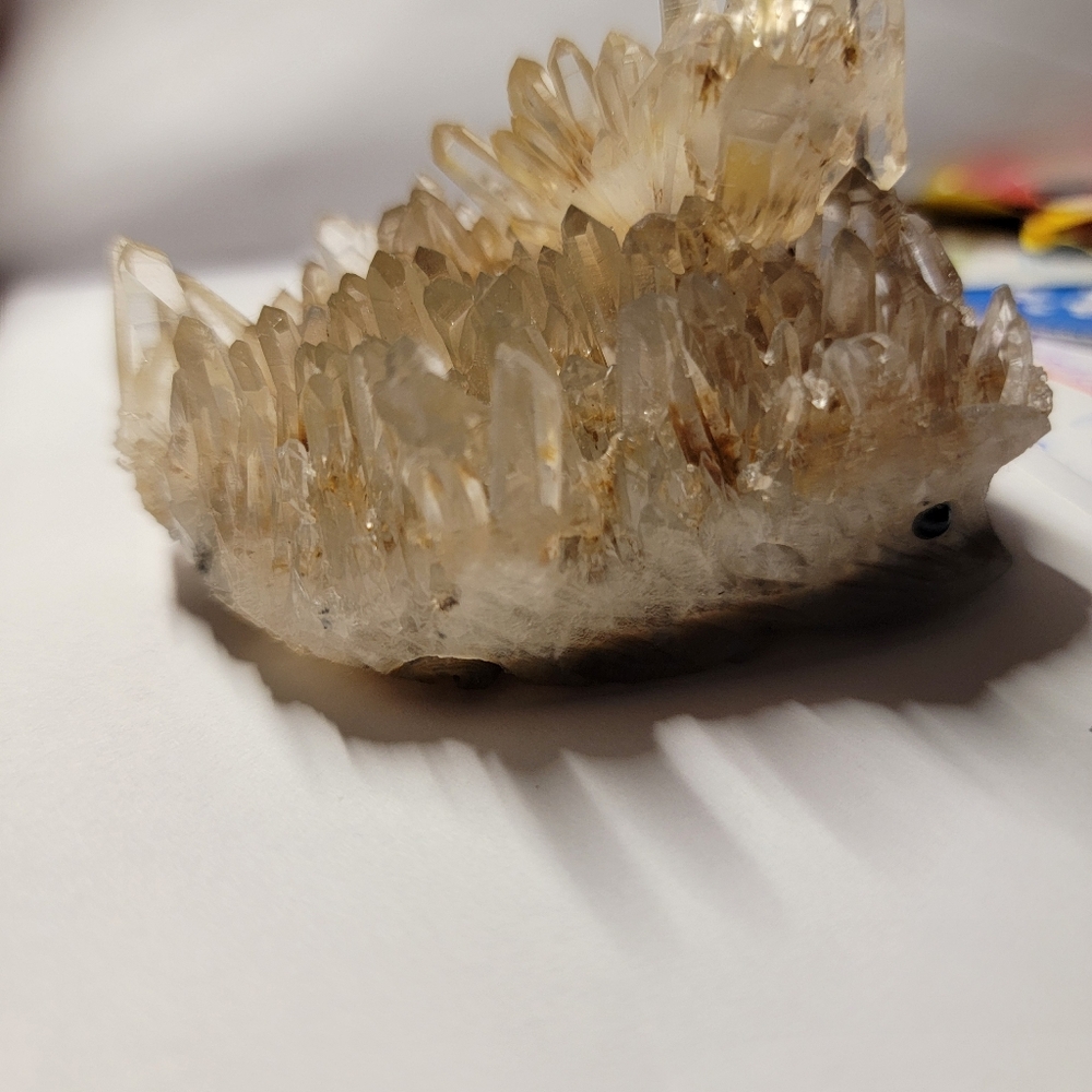 NATURAL QUARTZ CLUSTER HEDGEHOG - Picture 7 of 7